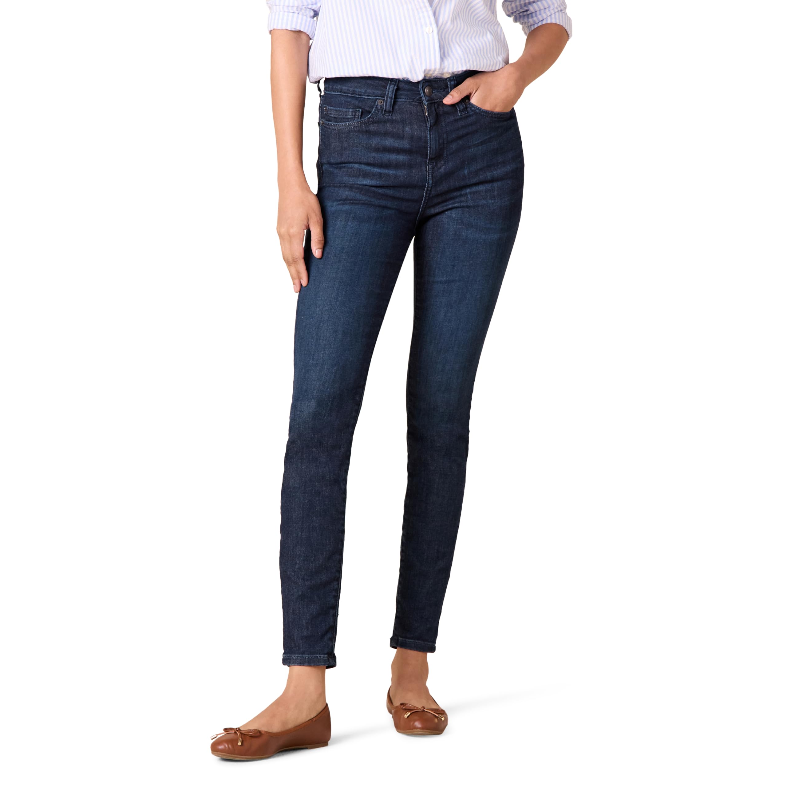 High-Waist Skinny Jeans
